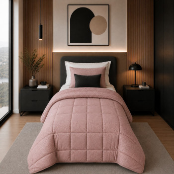 Κουβερτοπάπλωμα Μονό 1,60Χ2,20 Dusty Rose