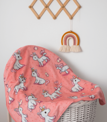 Βρεφική Κουβέρτα Κούνιας (110Χ140) Βελουτέ Baby Unicorn Βρεφική Κουβέρτα Κούνιας (110Χ140) Βελουτέ Baby Unicorn