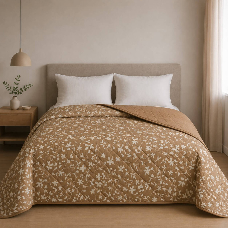 Κουβερλί Υπέρδιπλο 220x240 Olia Beige Κουβερλί Υπέρδιπλο 220x240 Olia Beige