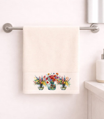 Πετσέτα Προσώπου 50×90 Blossom Ecru