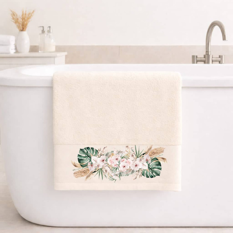 Πετσέτα Μπάνιου 70×140 Boho Ecru