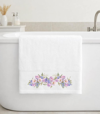 Πετσέτα Μπάνιου 70×140 Violet White