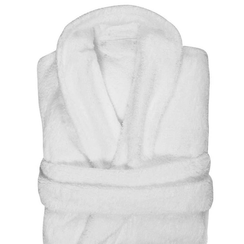 Mπουρνούζι Λευκό Ξενοδοχείου 450γρ. 100% cotton - X Large Mπουρνούζι Λευκό Ξενοδοχείου 450γρ. 100% cotton - X Large