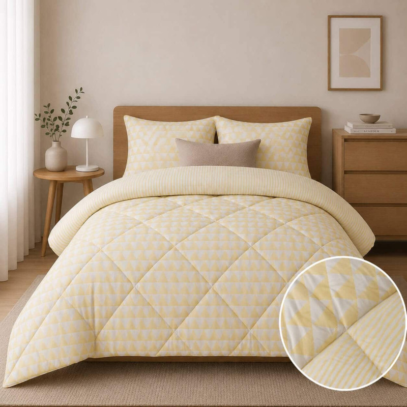 Πάπλωμα Υπέρδιπλο  220x240 Trigon Yellow