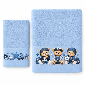 Παιδικές Πετσέτες (σετ 2 τεμ) Baby Bear Boy