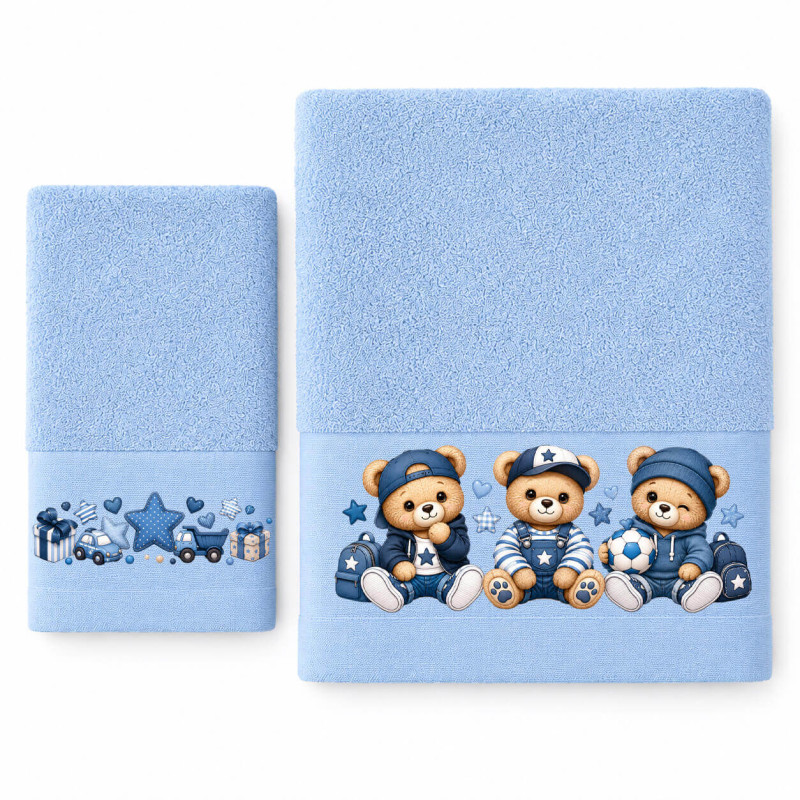 Παιδικές Πετσέτες (σετ 2 τεμ) Baby Bear Boy