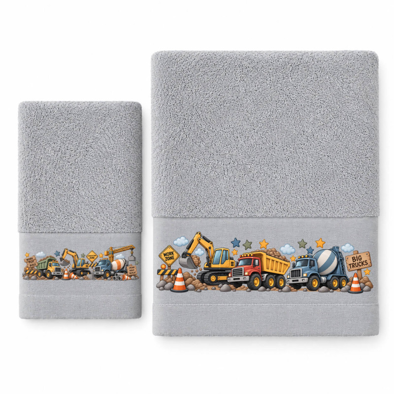 Παιδικές Πετσέτες (σετ 2 τεμ) Trucks