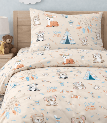 Παιδικά Σετ Σεντόνια Μονά Boho Animals Παιδικά Σετ Σεντόνια Μονά Boho Animals
