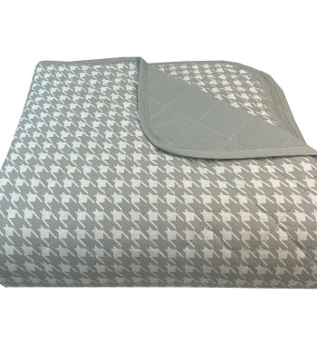 Κουβερλι Υπέρδιπλα 220x240 Pied De Poule Grey Κουβερλι Υπέρδιπλα 220x240 Pied De Poule Grey