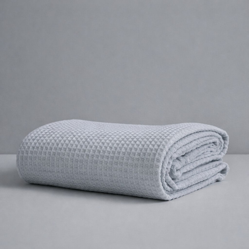 Κουβέρτα Πικέ Μονή Waffle 165χ245 Light Grey Κουβέρτα Πικέ Μονή Waffle 165χ245 Light Grey