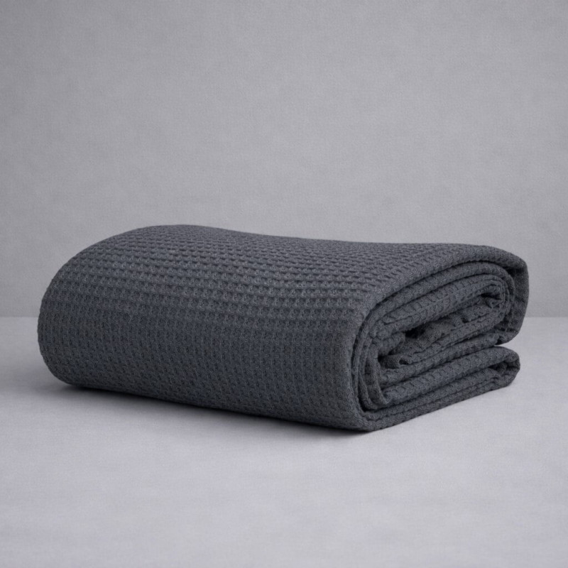 Κουβέρτα Πικέ Υπερ/πλη Waffle 230χ245 Dark Grey Κουβέρτα Πικέ Υπερ/πλη Waffle 230χ245 Dark Grey