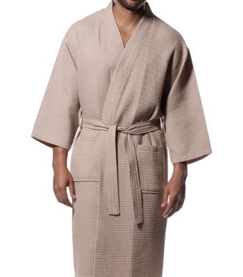Μπουρνούζι Πικέ Ξενοδοχείου Beige - Large Μπουρνούζι Πικέ Ξενοδοχείου Beige - Large