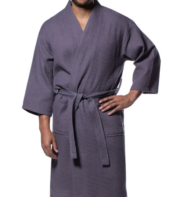Μπουρνούζι Πικέ Ξενοδοχείου Dark Grey - Large Μπουρνούζι Πικέ Ξενοδοχείου Dark Grey - Large