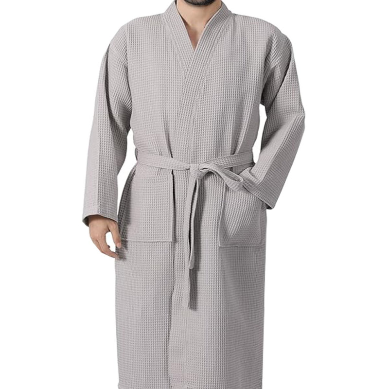 Μπουρνούζι Πικέ Ξενοδοχείου Light Grey - X Large Μπουρνούζι Πικέ Ξενοδοχείου Light Grey - X Large