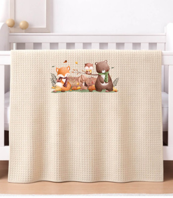 Βρεφική Κουβέρτα Πικέ Κούνιας 110 Χ 140 Beige Βρεφική Κουβέρτα Πικέ Κούνιας 110 Χ 140 Beige
