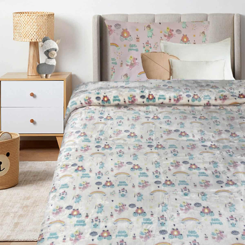 Παιδική Κουβέρτα Βελουτέ Μονή 160x220 Little Princess