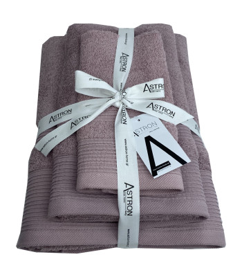 Πετσέτες σετ 3τμχ Dusty Rose