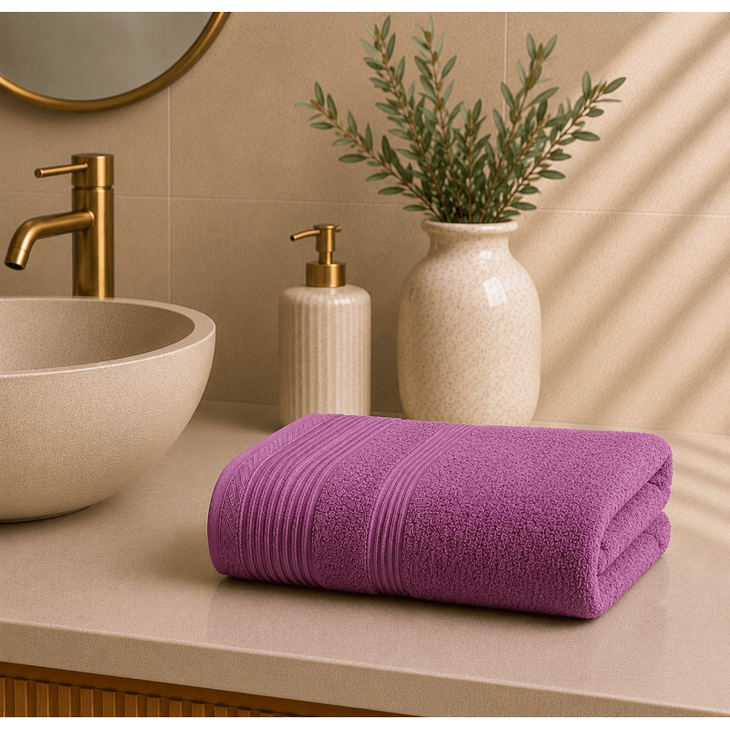 Πετσέτα Προσώπου 50×100 Dark Lilac