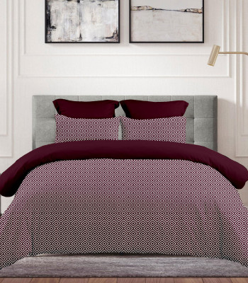 Σεντόνι Με Λάστιχο (160x200+30) Boho Red Wine