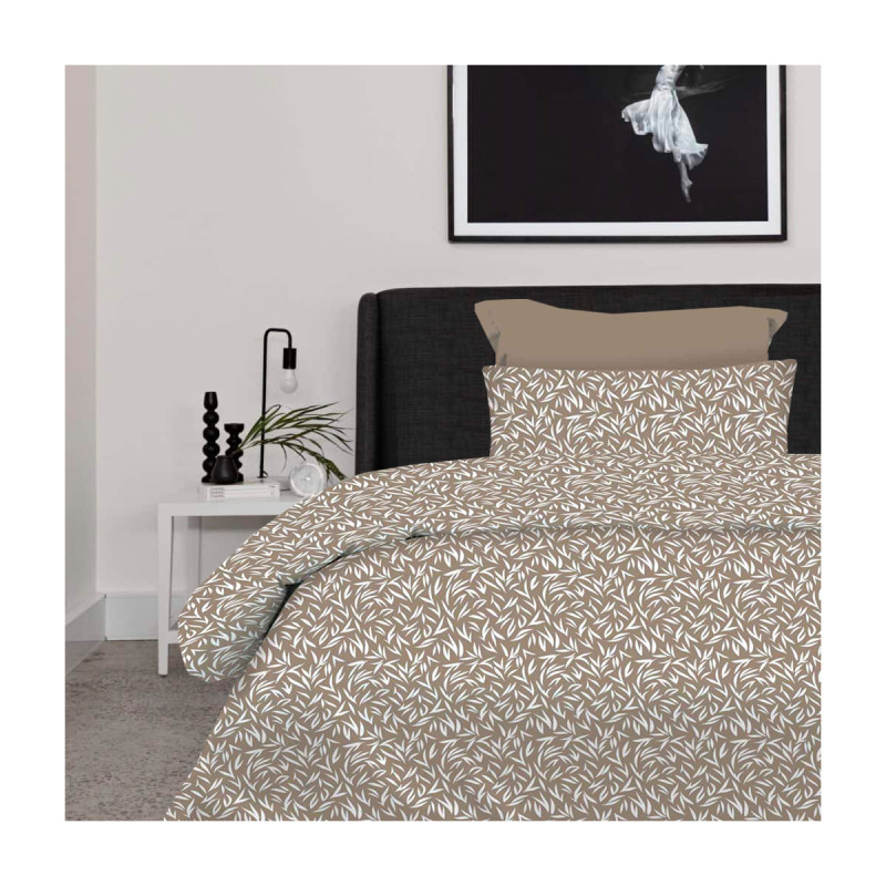 Σετ Σεντόνια 2Χ(1.75Χ2,60) + 1Χ(52Χ72) Emelia Beige