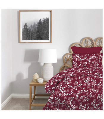 Σετ Σεντόνια 2Χ(1.75Χ2,60) + 1Χ(52Χ72) Daisy Red Wine