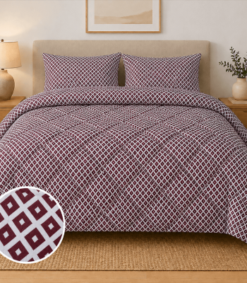 Πάπλωμα Υπέρδιπλο 220x240 Ariel Red Wine