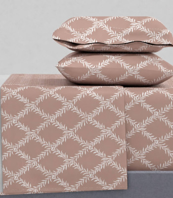 Σεντόνια Υπέρδιπλα Σετ 2Χ(2,45Χ2,60) + 2Χ(52Χ72) Lucia Chocolat