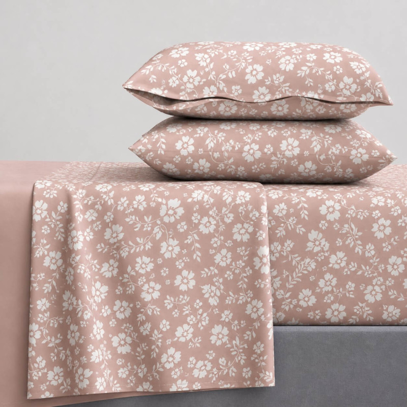 Σεντόνια King Size (ΣΕΤ) 2Χ(2,60Χ2,80)+2Χ(52Χ72) Emily Chocolat