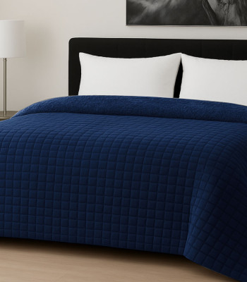 Κουβερτοπάπλωμα Le Blanc Flannel Comfort Υπέρδιπλο 220Χ240 700gsm RIB CUT Navy Κουβερτοπάπλωμα Le Blanc Flannel Comfort Υπέρδιπλο 220Χ240 700gsm RIB CUT Navy