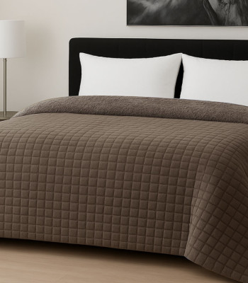 Κουβερτοπάπλωμα Le Blanc Flannel Comfort Υπέρδιπλο 220Χ240 700gsm RIB CUT Moka Κουβερτοπάπλωμα Le Blanc Flannel Comfort Υπέρδιπλο 220Χ240 700gsm RIB CUT Moka