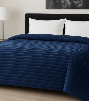 Κουβερτοπάπλωμα Le Blanc Flannel Comfort Υπέρδιπλο 220Χ240 700gsm RIB Navy Κουβερτοπάπλωμα Le Blanc Flannel Comfort Υπέρδιπλο 220Χ240 700gsm RIB Navy