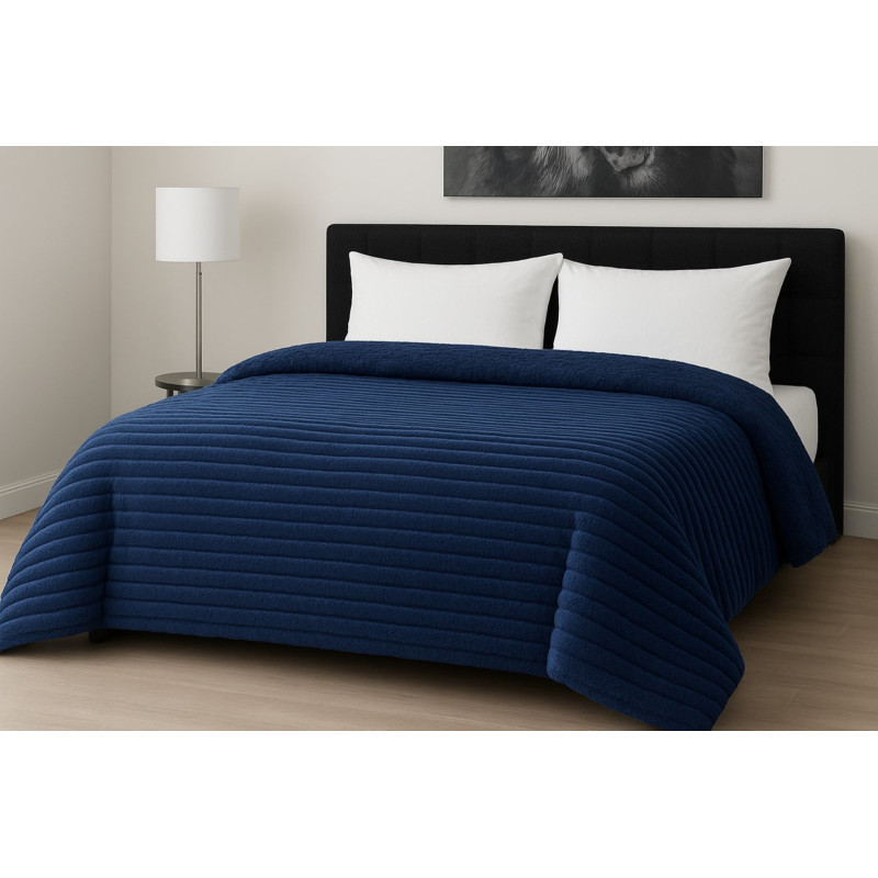 Κουβερτοπάπλωμα Le Blanc Flannel Comfort Υπέρδιπλο 220Χ240 700gsm RIB Navy Κουβερτοπάπλωμα Le Blanc Flannel Comfort Υπέρδιπλο 220Χ240 700gsm RIB Navy