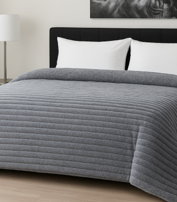 Κουβερτοπάπλωμα Le Blanc Flannel Comfort Υπέρδιπλο 220Χ240 700gsm RIB Light Grey Κουβερτοπάπλωμα Le Blanc Flannel Comfort Υπέρδιπλο 220Χ240 700gsm RIB Light Grey