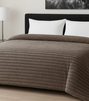 Κουβερτοπάπλωμα Le Blanc Flannel Comfort Υπέρδιπλο 220Χ240 700gsm RIB Moka Κουβερτοπάπλωμα Le Blanc Flannel Comfort Υπέρδιπλο 220Χ240 700gsm RIB Moka