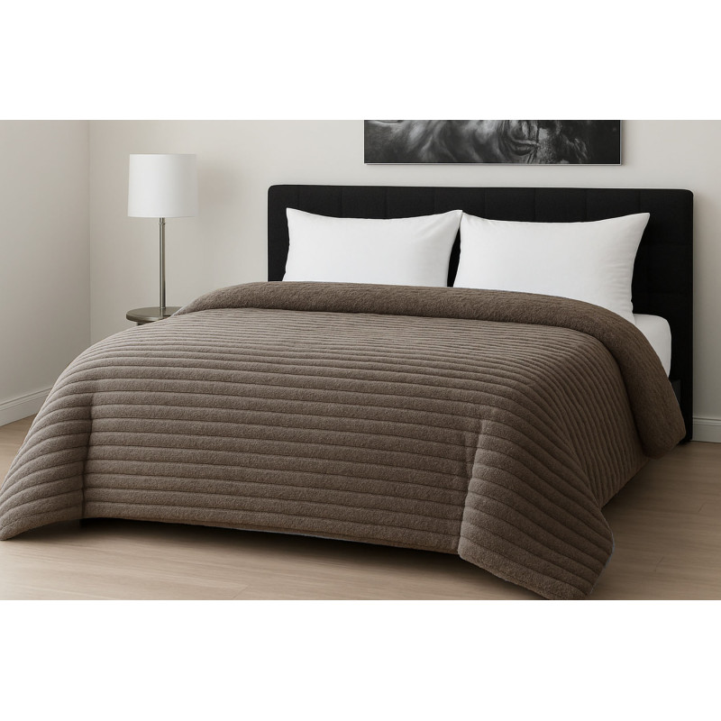 Κουβερτοπάπλωμα Le Blanc Flannel Comfort Υπέρδιπλο 220Χ240 700gsm RIB Moka Κουβερτοπάπλωμα Le Blanc Flannel Comfort Υπέρδιπλο 220Χ240 700gsm RIB Moka