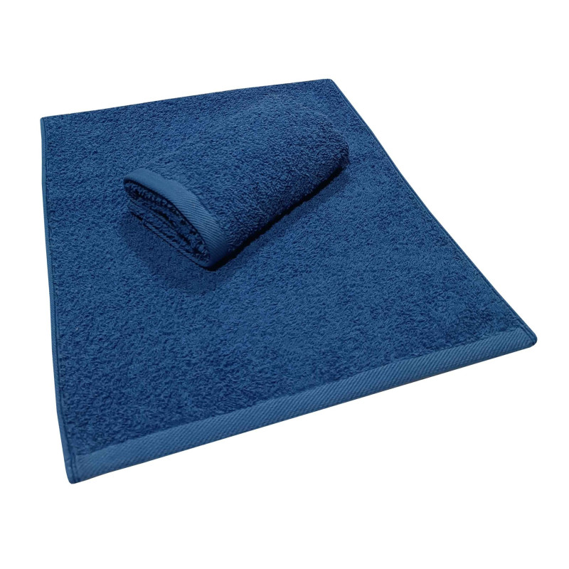 Πετσέτα ΚΟΜΒΟΣ Πεννιέ PLAIN LINE 500γρ/μ2 ROYAL BLUE Χειρός 30x50