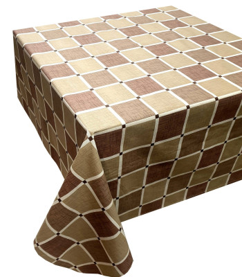 Τραπεζομάντηλο ΚΟΜΒΟΣ Καρό Polycotton Design-2 Olive 140x180 Τραπεζομάντηλο ΚΟΜΒΟΣ Καρό Polycotton Design-2 Olive 140x180