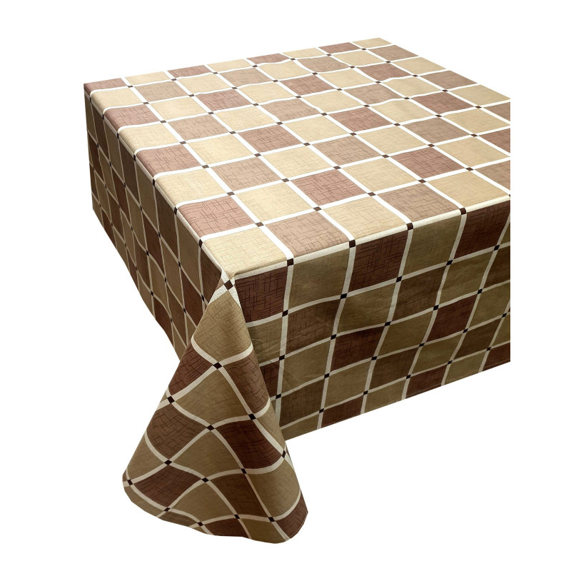 Τραπεζομάντηλο ΚΟΜΒΟΣ Καρό Polycotton Design-2 Olive 140x180 Τραπεζομάντηλο ΚΟΜΒΟΣ Καρό Polycotton Design-2 Olive 140x180