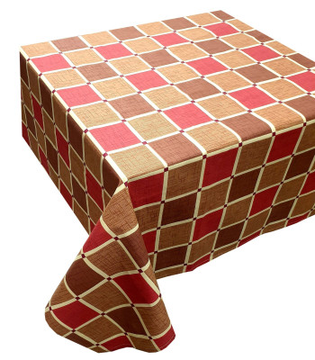 Τραπεζομάντηλο ΚΟΜΒΟΣ Καρό Polycotton Design-2 Red 140x220 Τραπεζομάντηλο ΚΟΜΒΟΣ Καρό Polycotton Design-2 Red 140x220