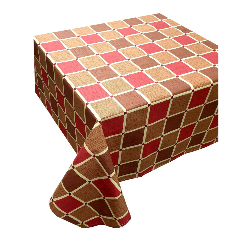Τραπεζομάντηλο ΚΟΜΒΟΣ Καρό Polycotton Design-2 Red 140x220 Τραπεζομάντηλο ΚΟΜΒΟΣ Καρό Polycotton Design-2 Red 140x220