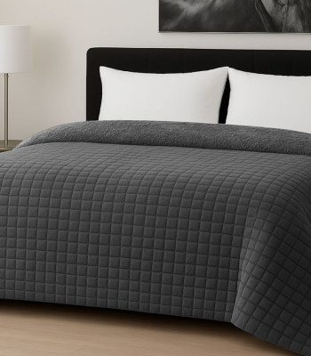 Κουβερτοπάπλωμα Le Blanc Flannel Comfort Σούπερ Υπέρδιπλο 260Χ240 700gsm RIB CUT Dark Grey Κουβερτοπάπλωμα Le Blanc Flannel Comfort Σούπερ Υπέρδιπλο 260Χ240 700gsm RIB CUT Dark Grey