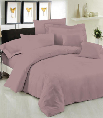 Σεντόνι Μεμονομένο LeBlanc Μονόχρωμο Polycotton 50/50 TC144 Wood Rose Μονό με λάστιχο 100x200+35
