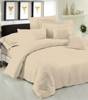 Σεντόνι Μεμονομένο LeBlanc Μονόχρωμο Polycotton 50/50 TC144 Sand Μονό με λάστιχο 100x200+35