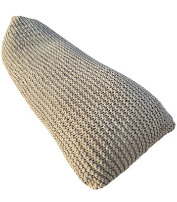 Πουφ Macrame ΚΟΜΒΟΣ με εσωτερικη γέμιση 80x200x45 Beige