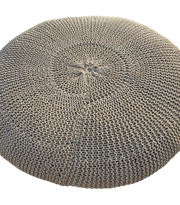 Πουφ Macrame ΚΟΜΒΟΣ με εσωτερικη γέμιση 200x200x50 Beige