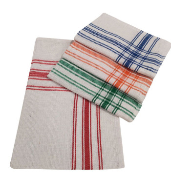 Σετ Ποτηρόπανα 4τεμ.ΚΟΜΒΟΣ Πικέ 100% Cotton 45x65 Lines                       Διάφορα Χρώματα