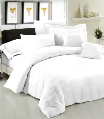 Σεντόνι Μεμονομένο LeBlanc Μονόχρωμο Polycotton 50/50 TC144 White Μονό 170x270