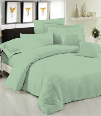 Σεντόνι Μεμονομένο LeBlanc Μονόχρωμο Polycotton 50/50 TC144 Green Υπέρδιπλο 245x270
