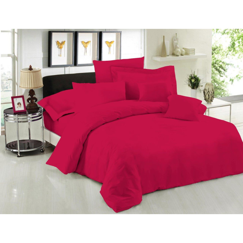 Ζεύγος Μαξιλαροθήκες Φάκελος LeBlanc Μονόχρωμες Polycotton 50/50 TC144 Cherry 50x70 Ζεύγος Μαξιλαροθήκες Φάκελος LeBlanc Μονόχρωμες Polycotton 50/50 TC144 Cherry 50x70