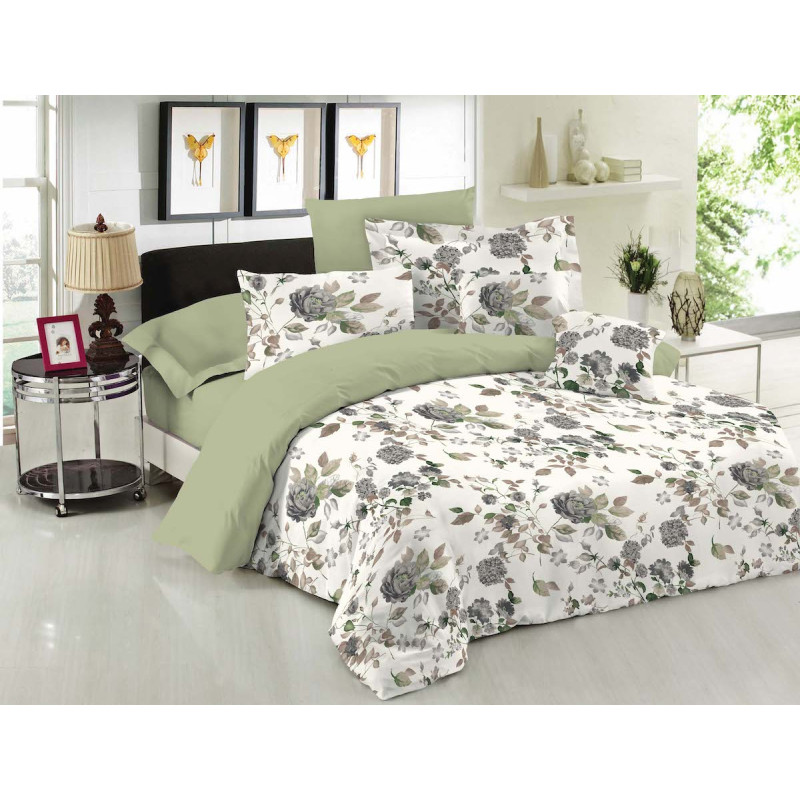 Σετ Σεντόνια Le Blanc Premium Cotton 100% Rose Olive Μονά με λάστιχο 100x200+33 Σετ Σεντόνια Le Blanc Premium Cotton 100% Rose Olive Μονά με λάστιχο 100x200+33